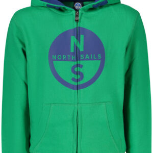 NORTH SAILS FELPA CON ZIP BAMBINO VERDE