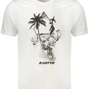 LOTTO T-SHIRT MANICHE CORTE UOMO BIANCO