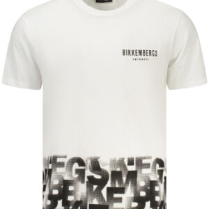 BIKKEMBERGS T-SHIRT MANICHE CORTE UOMO BIANCO