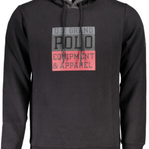 U.S. GRAND FELPA SENZA ZIP UOMO NERO