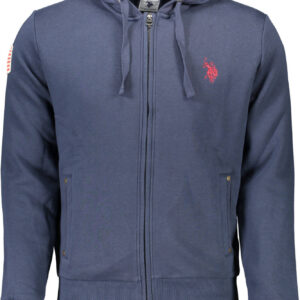 U.S. POLO ASSN. FELPA CON ZIP UOMO BLU