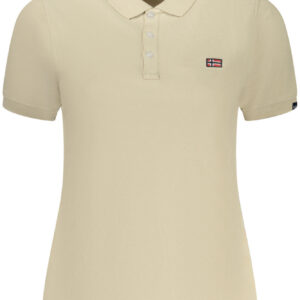 NORWAY 1963 POLO MANICHE CORTE DONNA BEIGE