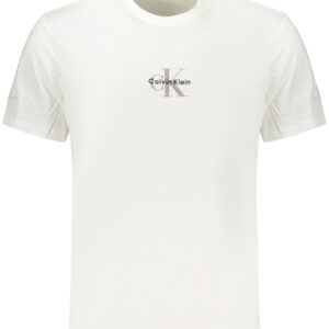 CALVIN KLEIN T-SHIRT MANICHE CORTE UOMO BIANCO