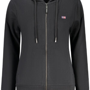 NORWAY 1963 FELPA CON ZIP DONNA NERO