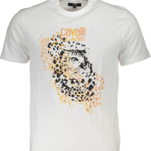 CAVALLI CLASS T-SHIRT MANICHE CORTE UOMO BIANCO