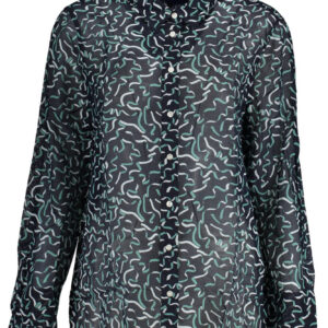 GANT CAMICIA MANICHE LUNGHE DONNA BLU