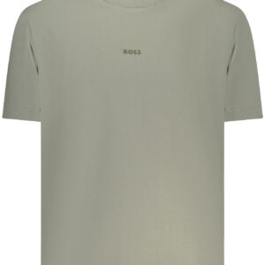 BOSS T-SHIRT MANICHE CORTE UOMO VERDE