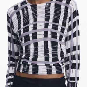 DESIGUAL MAGLIA DONNA BIANCO