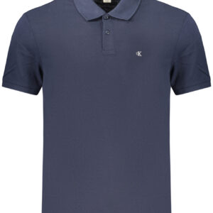 CALVIN KLEIN POLO MANICHE CORTE UOMO BLU