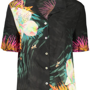 DESIGUAL CAMICIA MANICHE CORTE DONNA NERO