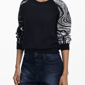 DESIGUAL MAGLIA DONNA NERO