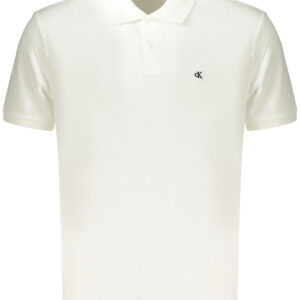 CALVIN KLEIN POLO MANICHE CORTE UOMO BIANCO