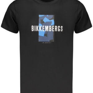 BIKKEMBERGS T-SHIRT MANICHE CORTE UOMO NERO