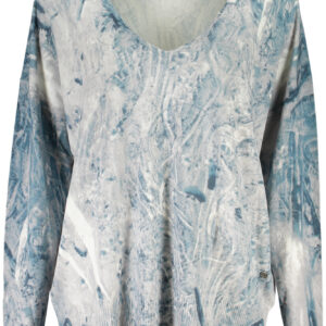 DESIGUAL MAGLIA DONNA AZZURRO