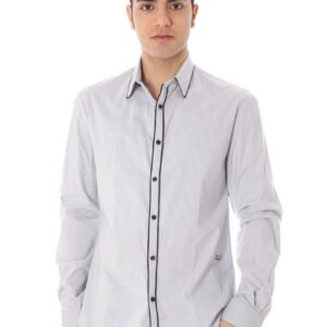 COSTUME NATIONAL CAMICIA MANICHE LUNGHE UOMO AZZURRO