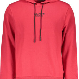 CAVALLI CLASS FELPA SENZA ZIP UOMO ROSSO