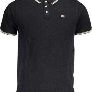 NORWAY 1963 POLO MANICHE CORTE UOMO NERO