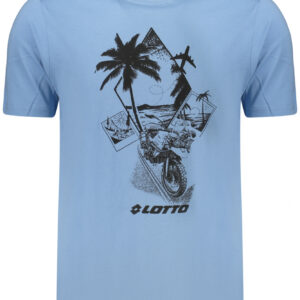 LOTTO T-SHIRT MANICHE CORTE UOMO AZZURRO