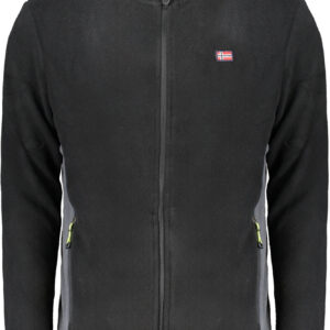 NORWAY 1963 FELPA CON ZIP UOMO NERO