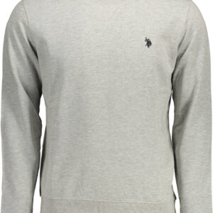U.S. POLO ASSN. FELPA SENZA ZIP UOMO GRIGIO