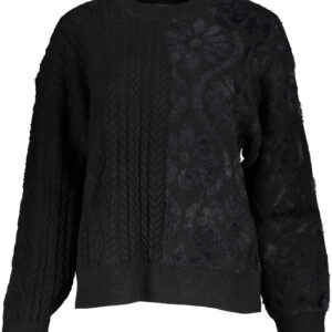 DESIGUAL MAGLIONE DONNA NERO