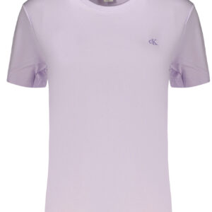 CALVIN KLEIN T-SHIRT MANICHE CORTE DONNA VIOLA