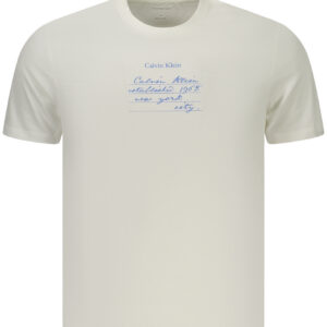 CALVIN KLEIN T-SHIRT MANICHE CORTE UOMO BIANCO