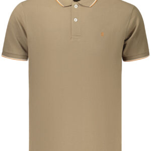 COVERI MOVING POLO MANICHE CORTE UOMO MARRONE