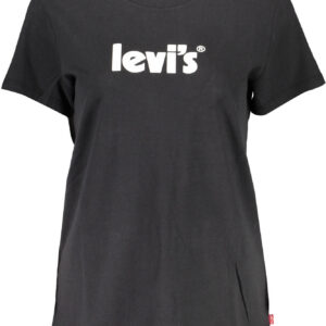 LEVI'S T-SHIRT MANICHE CORTE DONNA NERO