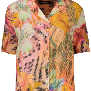 DESIGUAL CAMICIA MANICHE CORTE DONNA ARANCIO