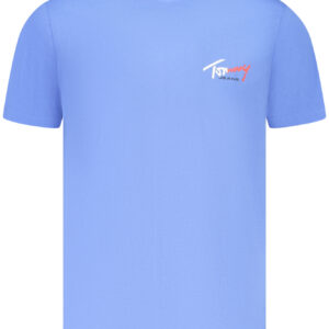TOMMY HILFIGER T-SHIRT MANICHE CORTE UOMO AZZURRO