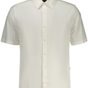 BOSS CAMICIA MANICHE CORTE UOMO BIANCO
