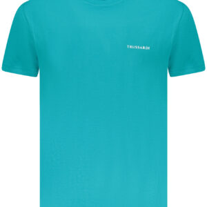 TRUSSARDI T-SHIRT MANICHE CORTE UOMO AZZURRO