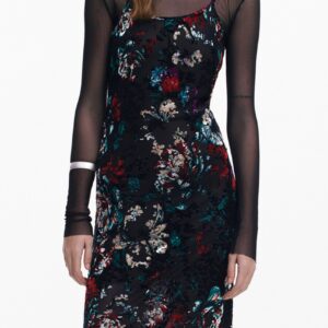DESIGUAL ABITO LUNGO DONNA NERO