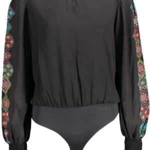 DESIGUAL BODY MANICHE LUNGHE DONNA NERO
