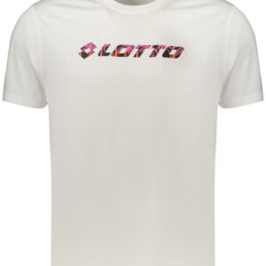 LOTTO T-SHIRT MANICHE CORTE UOMO BIANCO