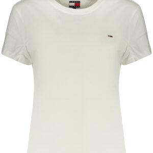 TOMMY HILFIGER T-SHIRT MANICHE CORTE DONNA BIANCO
