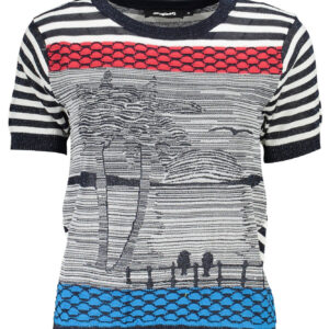 DESIGUAL MAGLIA DONNA BLU