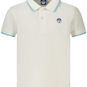 NORTH SAILS POLO MANICHE CORTE BAMBINO BIANCO