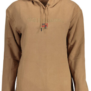 U.S. POLO ASSN. FELPA SENZA ZIP DONNA MARRONE