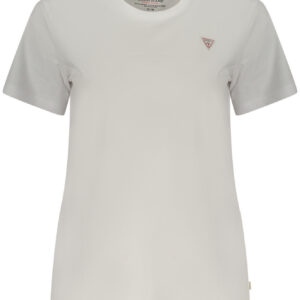 GUESS JEANS T-SHIRT MANICHE CORTE DONNA BIANCO