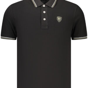 BLAUER APPAREL POLO MANICHE CORTE UOMO NERO
