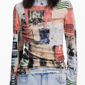 DESIGUAL MAGLIA DONNA ROSA
