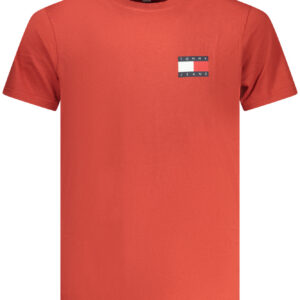 TOMMY HILFIGER T-SHIRT MANICHE CORTE UOMO ROSSO