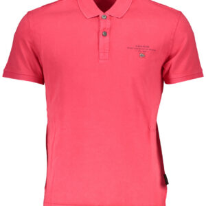 NAPAPIJRI POLO MANICHE CORTE UOMO ROSA
