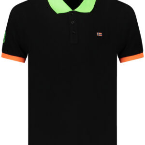 NORWAY 1963 POLO MANICHE CORTE UOMO NERO