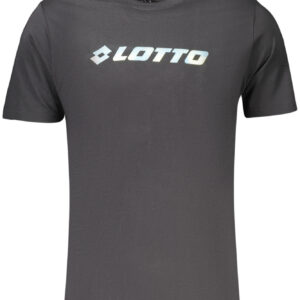 LOTTO T-SHIRT MANICHE CORTE UOMO NERO