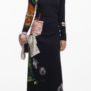 DESIGUAL ABITO LUNGO DONNA NERO