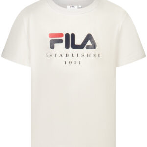 FILA T-SHIRT MANICHE CORTE BAMBINA BIANCO