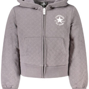 CONVERSE FELPA CON ZIP BAMBINA GRIGIO